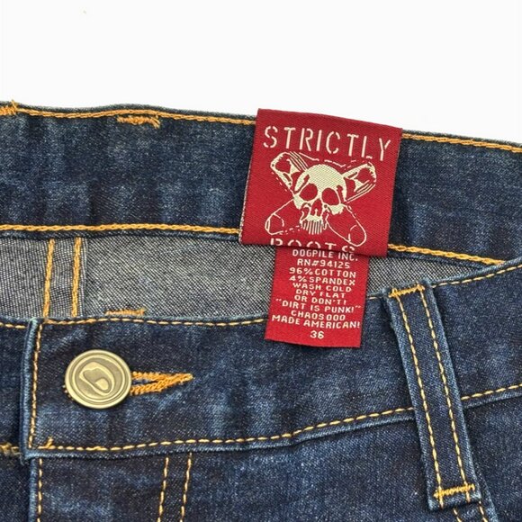 *Rare* Dogpile Chaos000 Indigo Punk Rock Stretch Jeans - New Deadstock - Picture 6 of 6